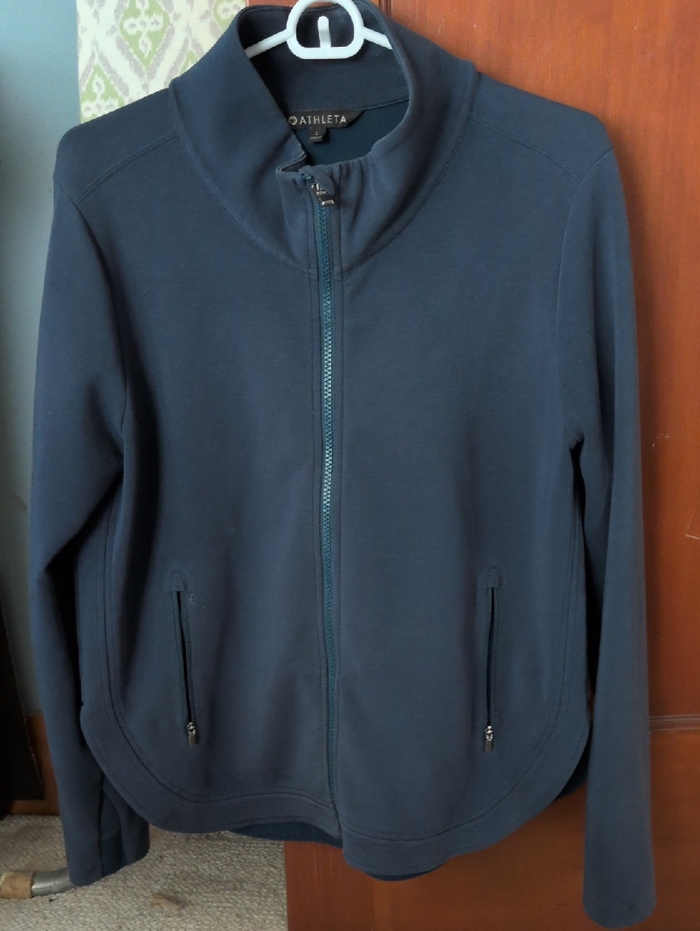 Athleta Dark Navy Full-Zip Jacket